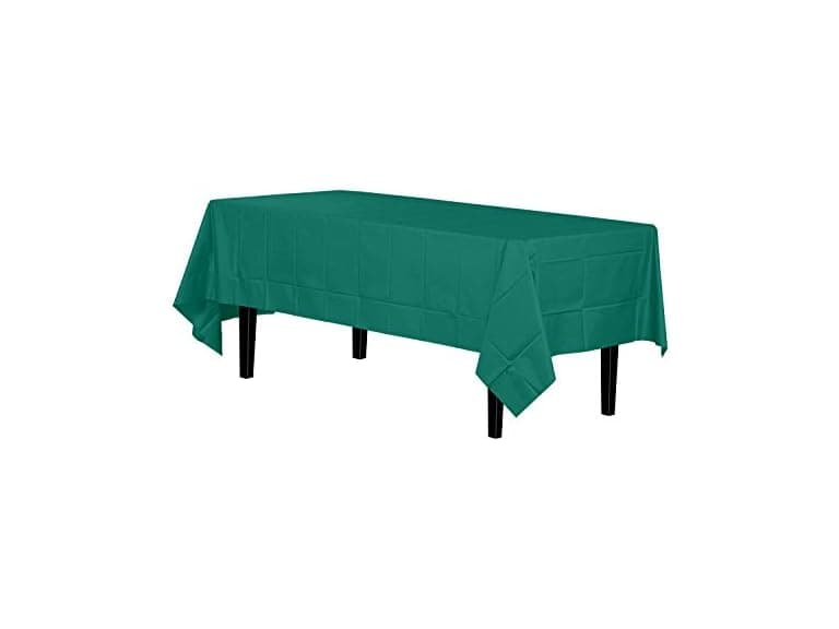 Exquisite Dark Green plastic table cover - Image 1