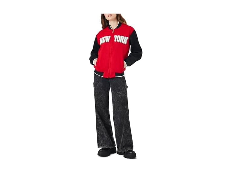 Forever 21 New York Letterman Bomber Jacket - Image 1