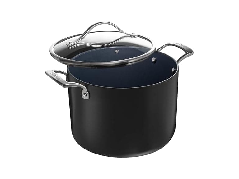 Guy Fieri's Flavortown Laser Titanium 8-Quart Stock Pot with Lid - Image 1