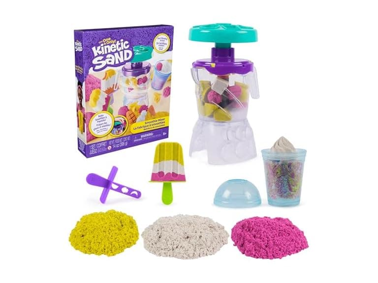 Kinetic Sand, Smoothie Mixer Playset with 14 oz Play Sand - Image 1