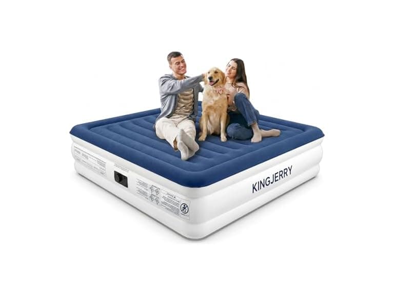 KINGJERRY W2064 Queen Air Mattress with Built in Pump - Image 1