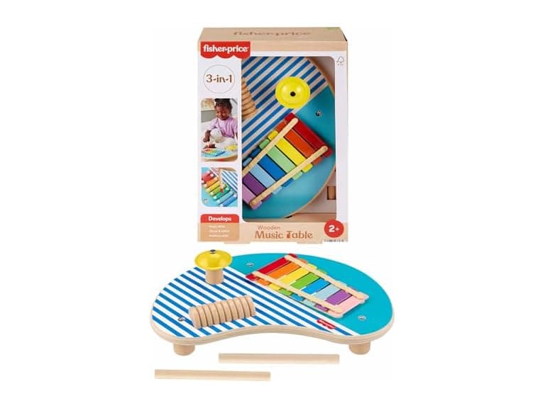 Fisher-Price Wood Toy Musical Table - Image 1