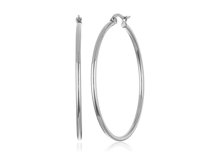Amazon Essentials Women 40mm Stainless Earrings - Image 1
