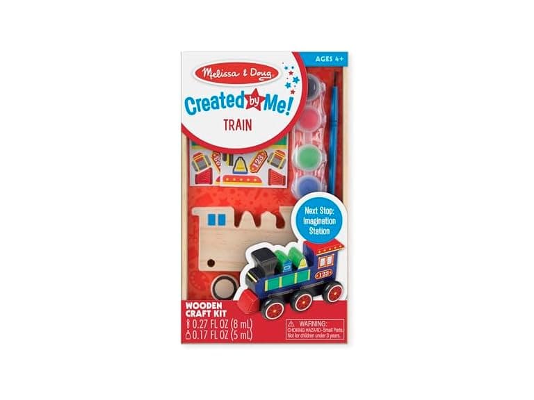 Melissa & Doug Train Wooden Craft Kit - Image 1