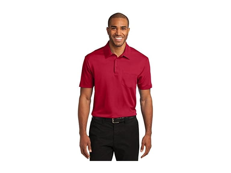 Port Authority Men (XL) Silk Touch Pocket Polo - Image 1