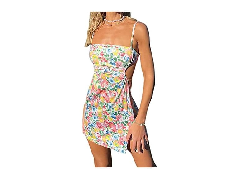 Soliloquy Women Y2K Mini Dress Spaghetti (Style B) - Image 1