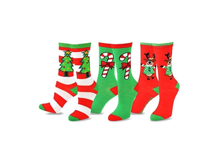 TeeHee Christmas Holiday Fun Crew Socks - Image 1