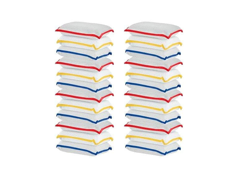 Microfiber Non Scratch Dish Sponge 24 Pack - Image 1
