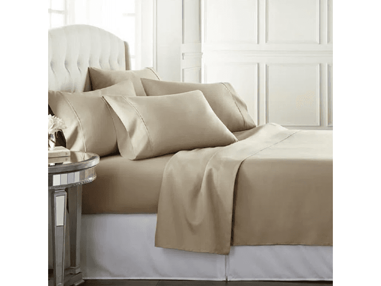 Milano 100% Cotton 4 Piece Sheet Set (Open Box) - Image 1