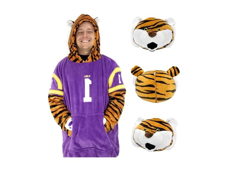 LSU Wearable Blanket Hoodie - Image 1