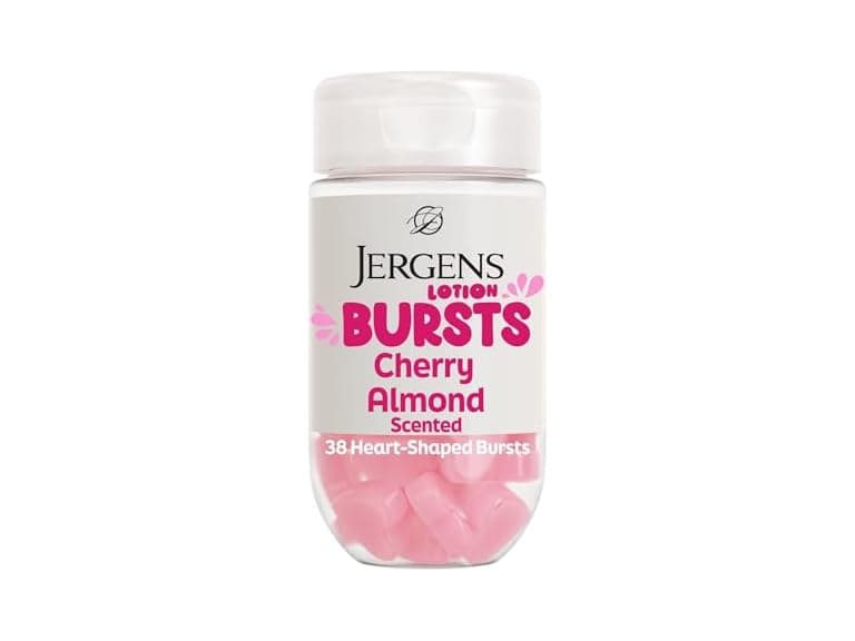 Jergens Cherry Almond Lotion Bursts Squishy Heart - Image 1