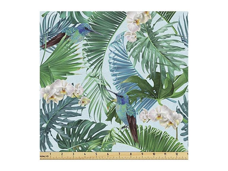 Ambesonne Hummingbird Fabric by The Yard - Image 1