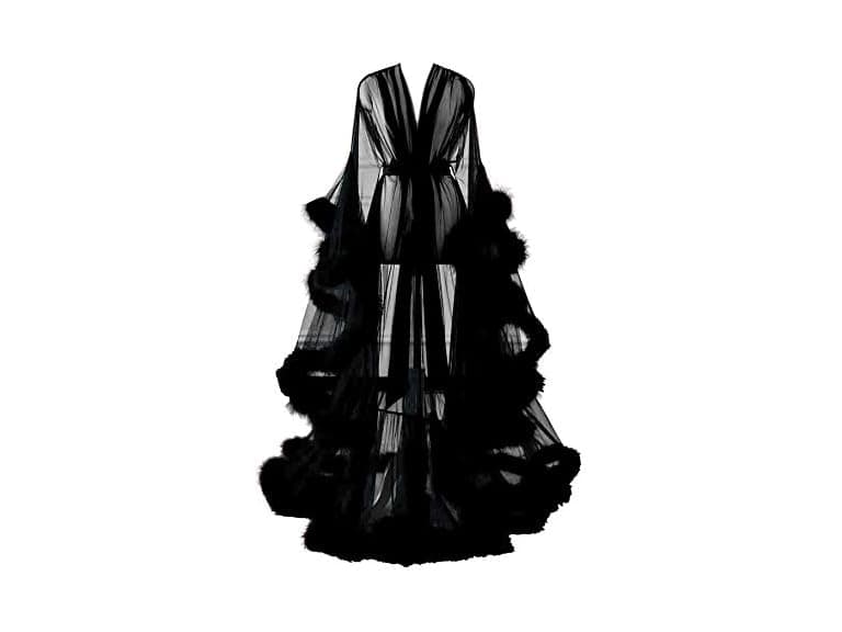 Changuan (Large-X-Large) Sexy Feather Nightgown - Image 1