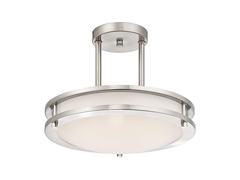 Light Blue USA Semi Flush Mount Ceiling Fixture - Image 1