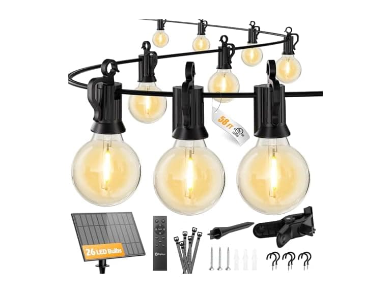 Brightown 58FT 26LED Solar String Lights - Image 1