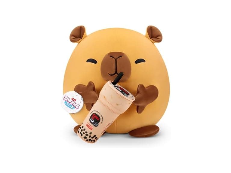Snackles Series Capybara Boba Inch Plush Zuru - Image 1