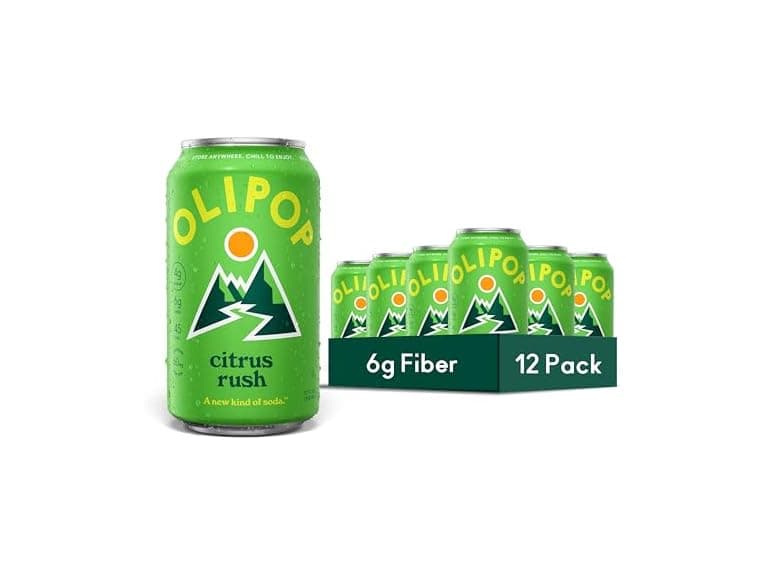 OLIPOP Prebiotic Soda Pop, Citrus Rush, 12Pk - Image 1