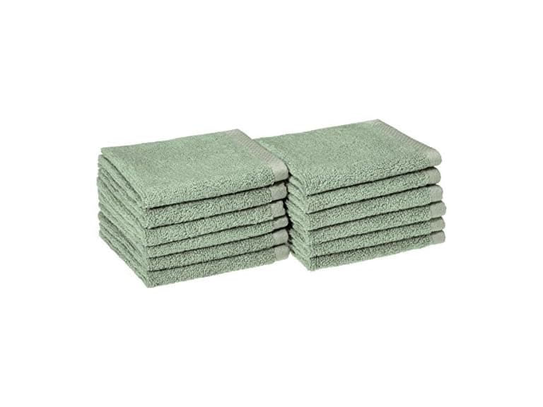 Amazon Basics Cotton Washcloths 12-Pack - Image 1