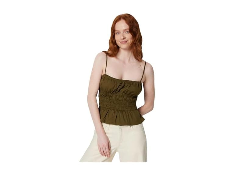 Amazon Essentials Women Regular-fit Smocked Tank - Image 1