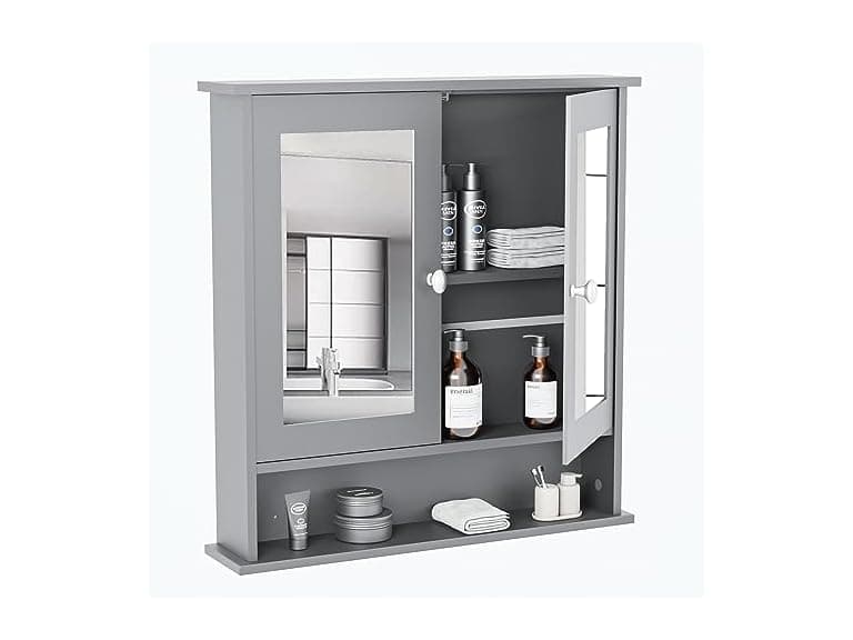 Lifetime Home Modern Bath Wall Cabinet - Image 1