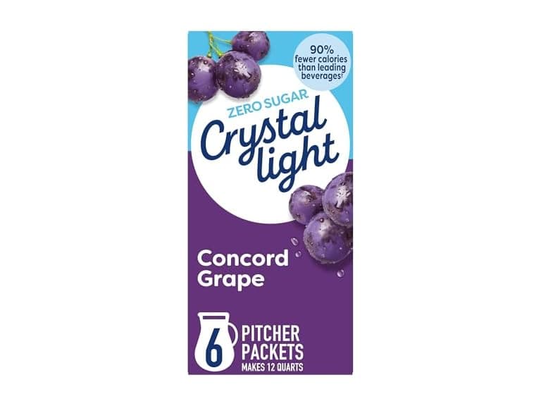 Crystal Light Drink Mix, 6 Pitcher Packets Grape - Image 1