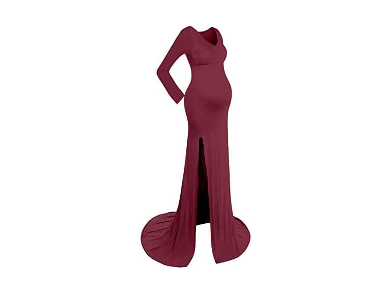 Ibtom Castle Women (S) Maternity Off V Neck Dress - Image 1