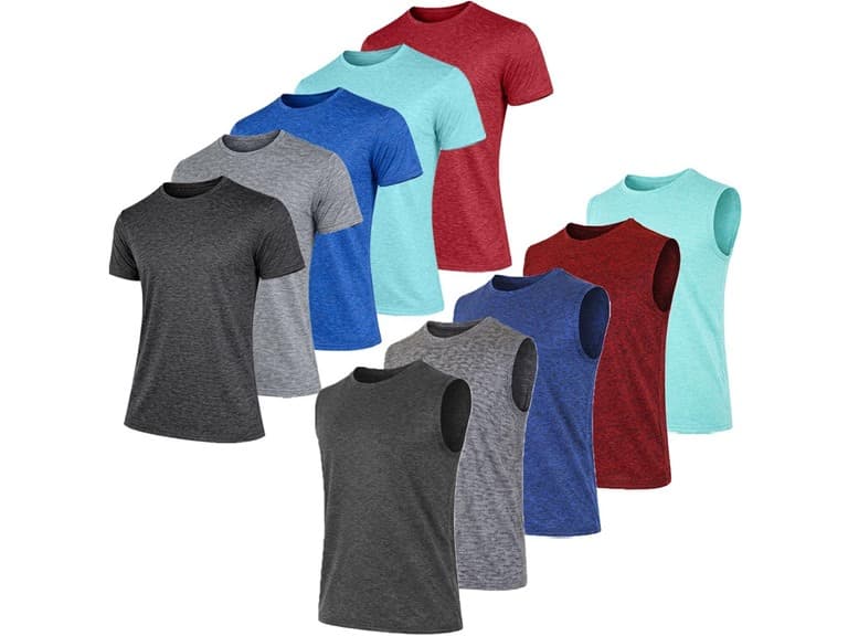 3Pk Men's Marled Performance Tops - Image 1
