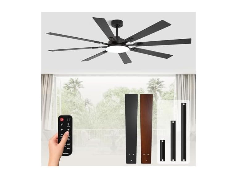 Conciseer 72in Ceiling Fan 5CCT Remote - Image 1