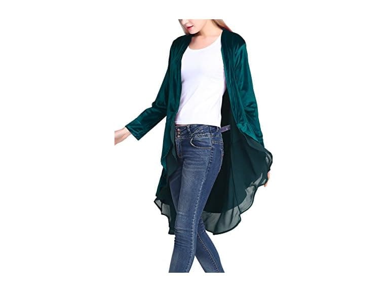 Urban CoCo Women (M) Fashion Open Front Hem Coat - Image 1