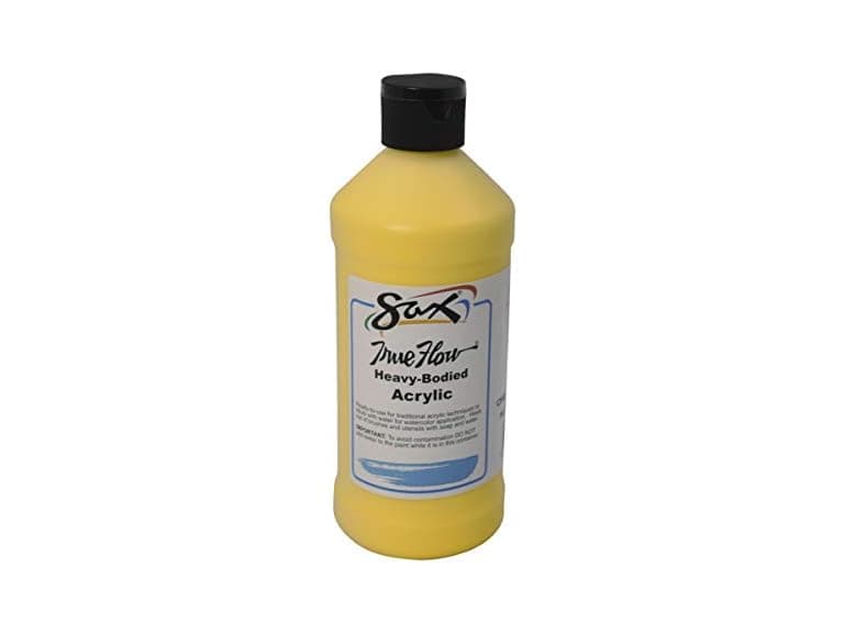 SAX 1572464 Chrome Yellow True Flow Pint Acrylic Paint - Image 1