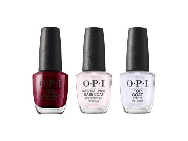 OPI Nail Lacquer Trio Set, Malaga Wine - Image 1