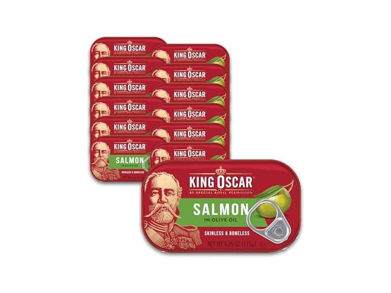 12PK King Oscar Premium Skinless & Boneless Atlantic Salmon - Image 1