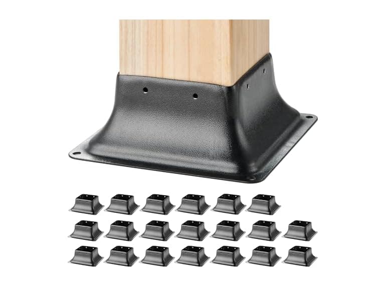 4x4 Post Base 20Pcs, Internal 3.6"x3.6" Heavy - Image 1