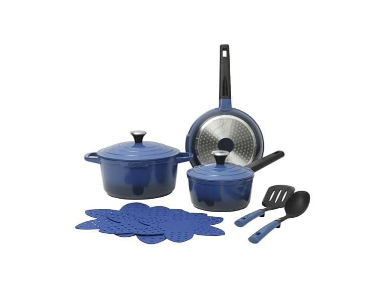 Oster Platinum Amberton 10 Piece Cast Aluminum Pots and Pans - Image 1