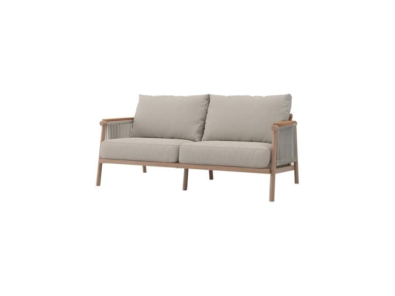 Acanva Moss Aluminum Outdoor Loveseat - Image 1