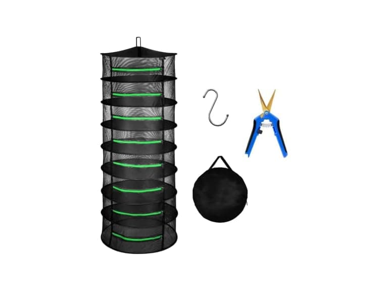 iPower 2ft 8-Layer Hanging Herb Mesh Rack - Image 1