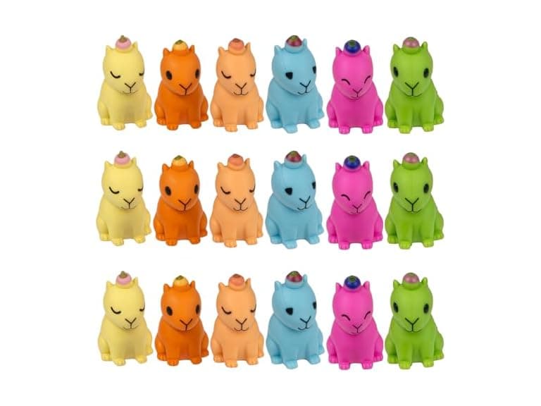 Mini Capybara Squeezy Figurines - 1" (100 Pcs.) - Image 1