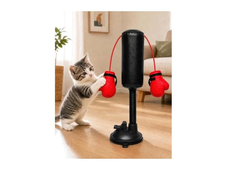 Generic Paw Punch - Suction Cup Cat Punching Bag - Image 1
