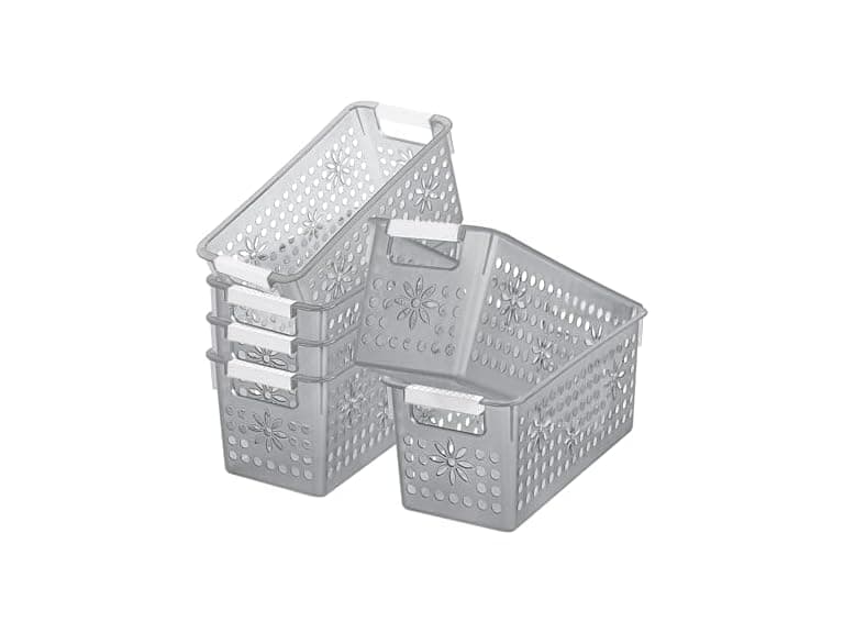 Cetomo Plastic Storage Box Clear Black, 6 Pack - Image 1