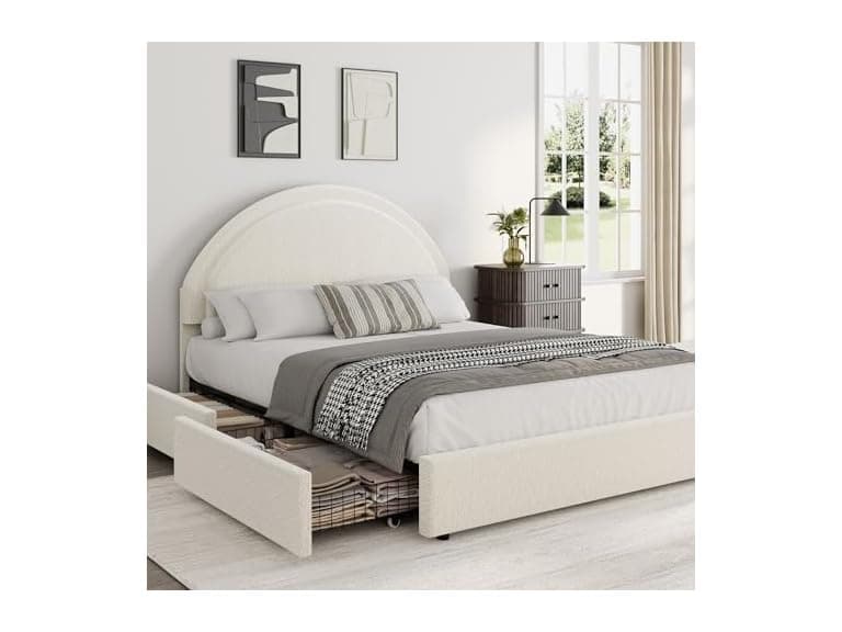 Garvee Full Size Bed Frame with Storage - Image 1