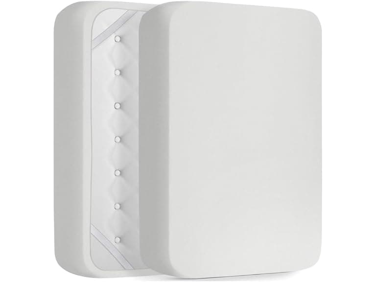 Deep Pocket Fitted Sheet Queen White - Image 1