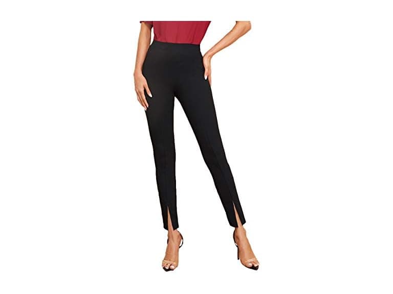 SweatyRocks Women (L) Elegant Elastic Waist Pants - Image 1