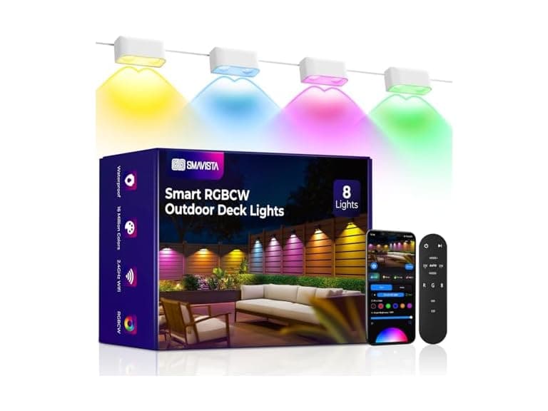 SMAVISTA Outdoor Deck Lights 8 Pack - Image 1