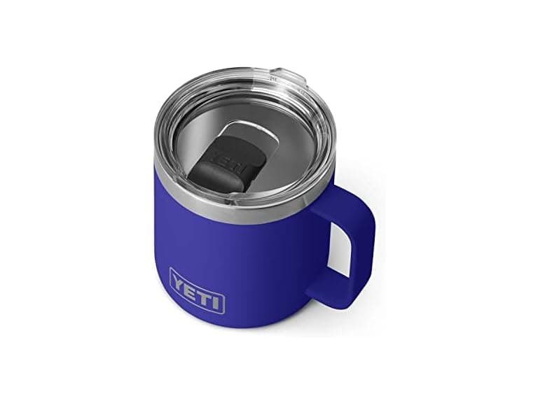 YETI Stainless Steel Rambler Drinking Cup, 14oz, Offshore Blue - Image 1