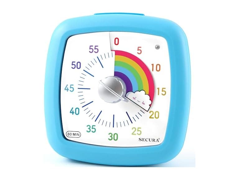 Secura 60-Minute Visual Timer (Blue & Cloud) - Image 1