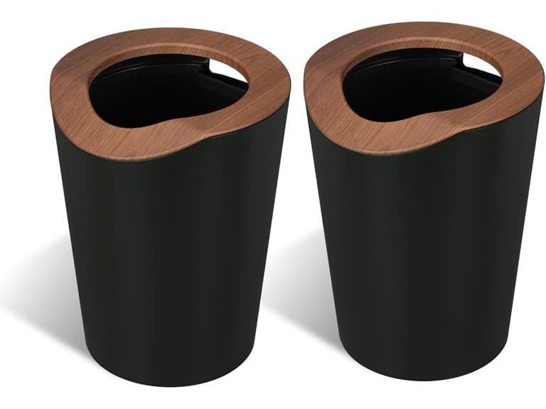 2.1 Gallon Small Trash Can, 2-Pack, Round - Image 1