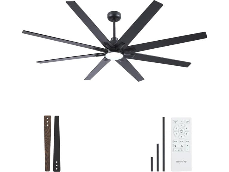 Newday 72In Large Ceiling Fan - Image 1