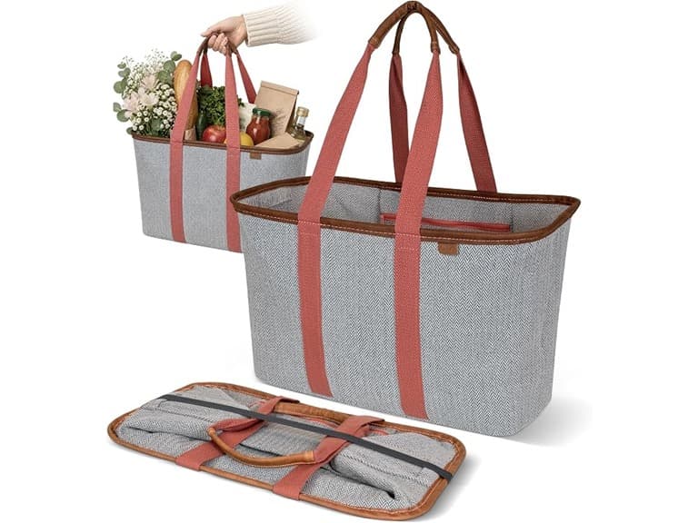 CleverMade Collapsible LUXE Tote, - 30L (8 Gal) - Image 1