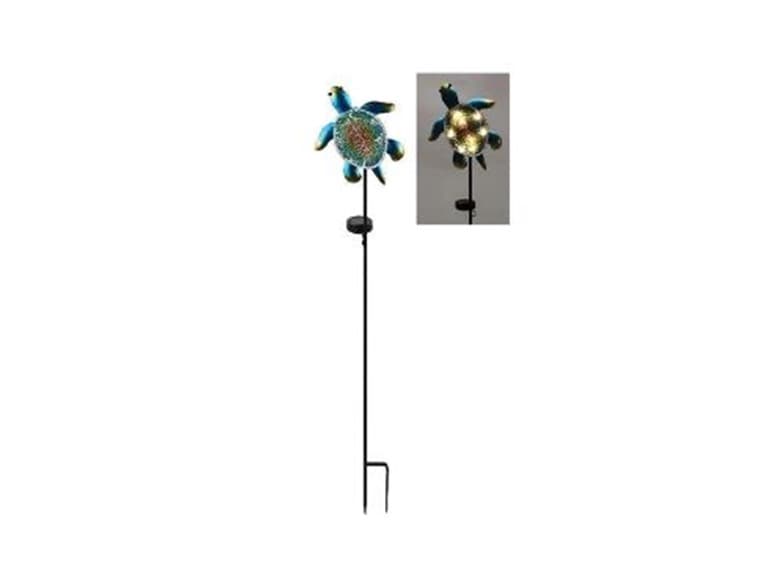 32.2" Solar Glass Sea Turtle Stake - Image 1