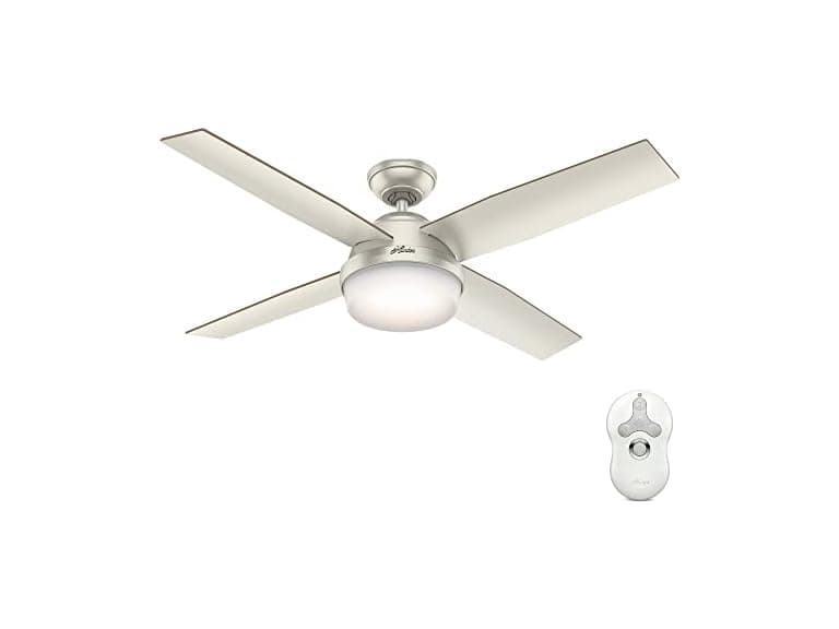Hunter Fan 52" Contemporary Matte Nickel I/O - Image 1